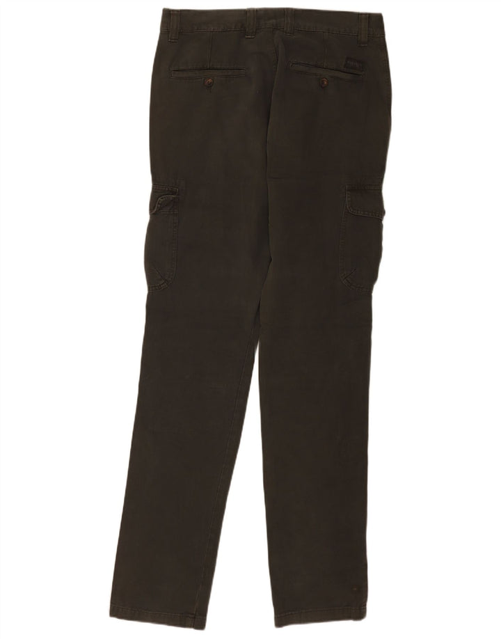 Carrera Mens Regular Cargo Trousers W31 L33 Green Cotton