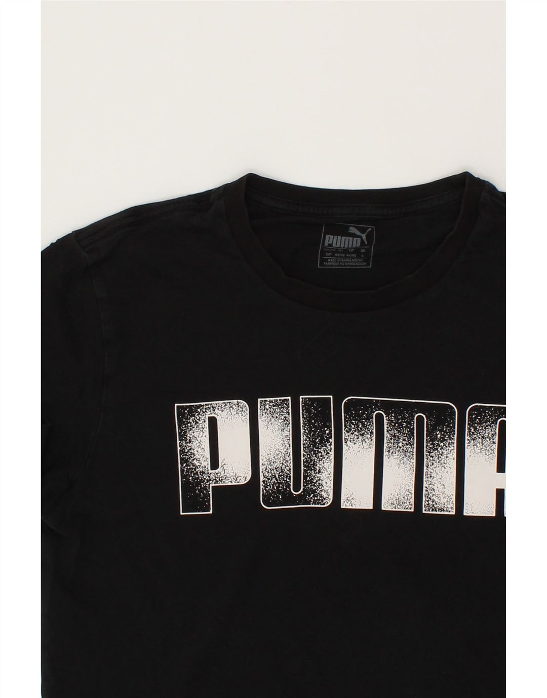 PUMA Mens Graphic T-Shirt Top Small Black Cotton Vintage Puma and Second-Hand Puma from Messina Hembry 