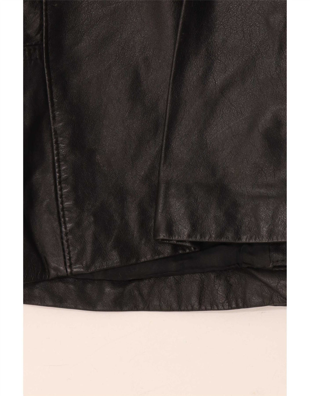Vintage Womens Leather Jacket UK 10 Small Black