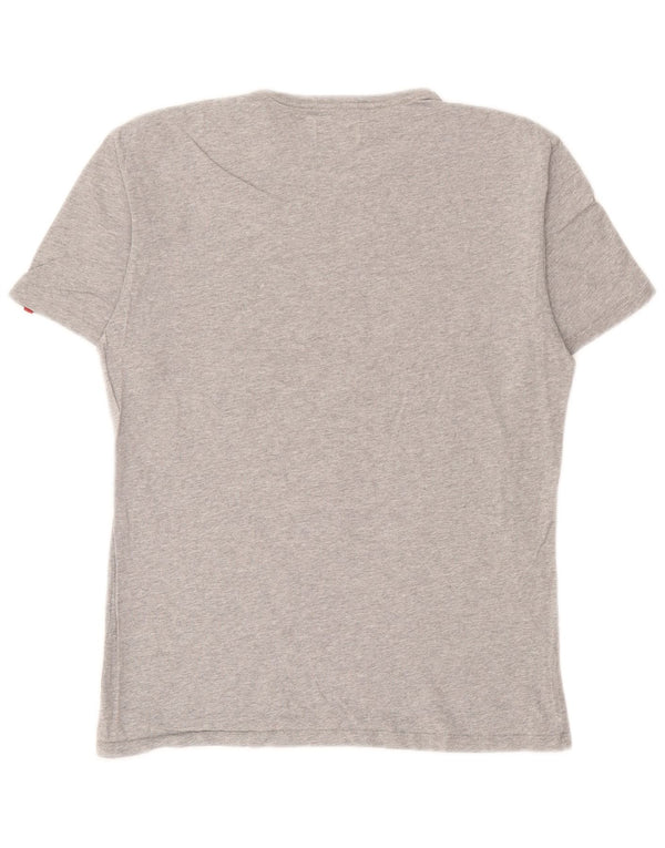 Levi's Womens T-Shirt Top UK 12 Medium Grey Cotton