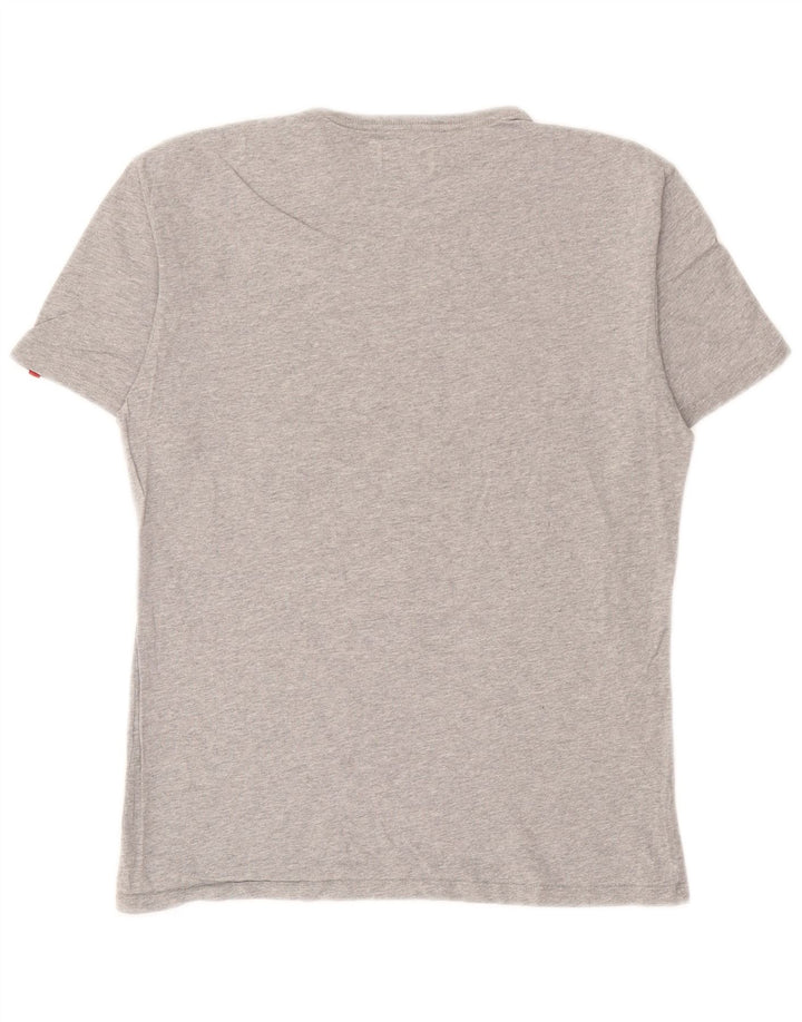 Levi's Womens T-Shirt Top UK 12 Medium Grey Cotton