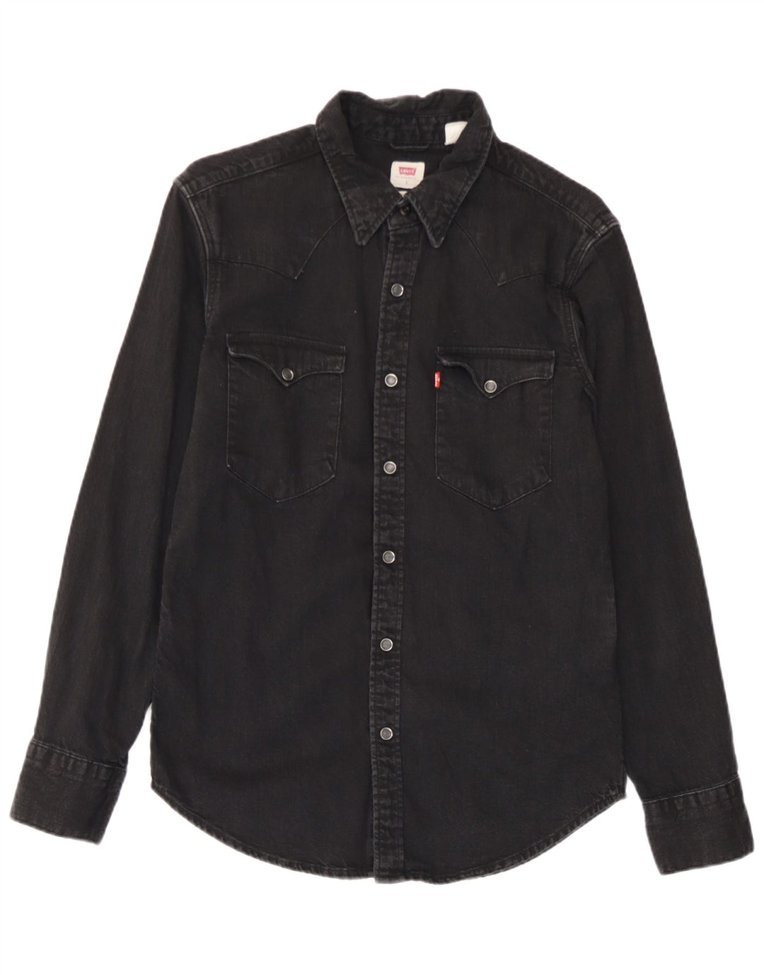 Levi's Mens Standard Denim Shirt Small Black Cotton