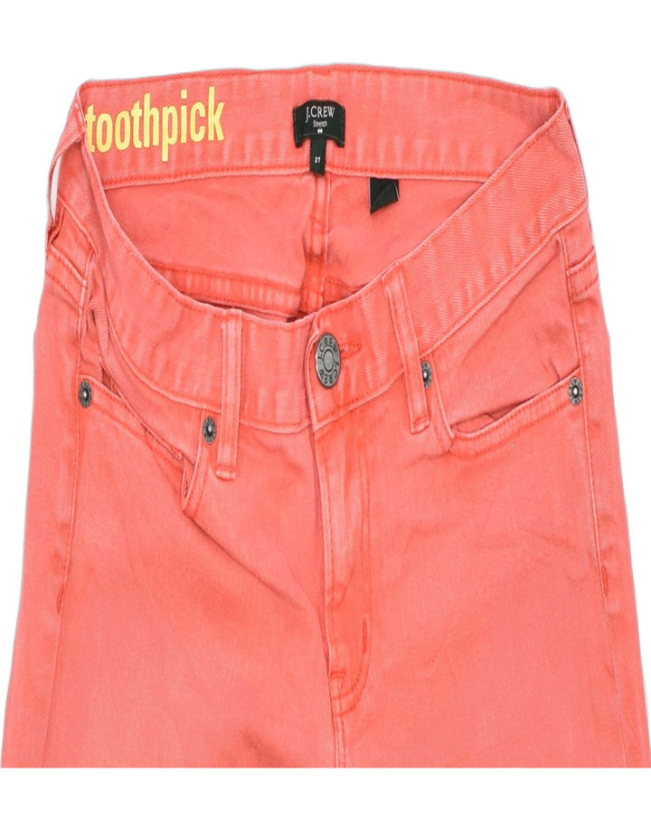 J. CREW Womens Toothpick Skinny Jeans W30 L28 Red Cotton | Vintage | Thrift | Second-Hand | Used Clothing | Messina Hembry 