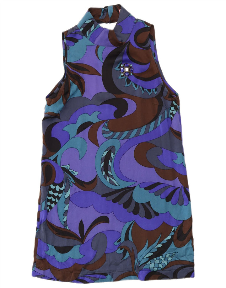 Max & Co. Womens Abstract Pattern Sheath Dress UK 12 Medium Purple