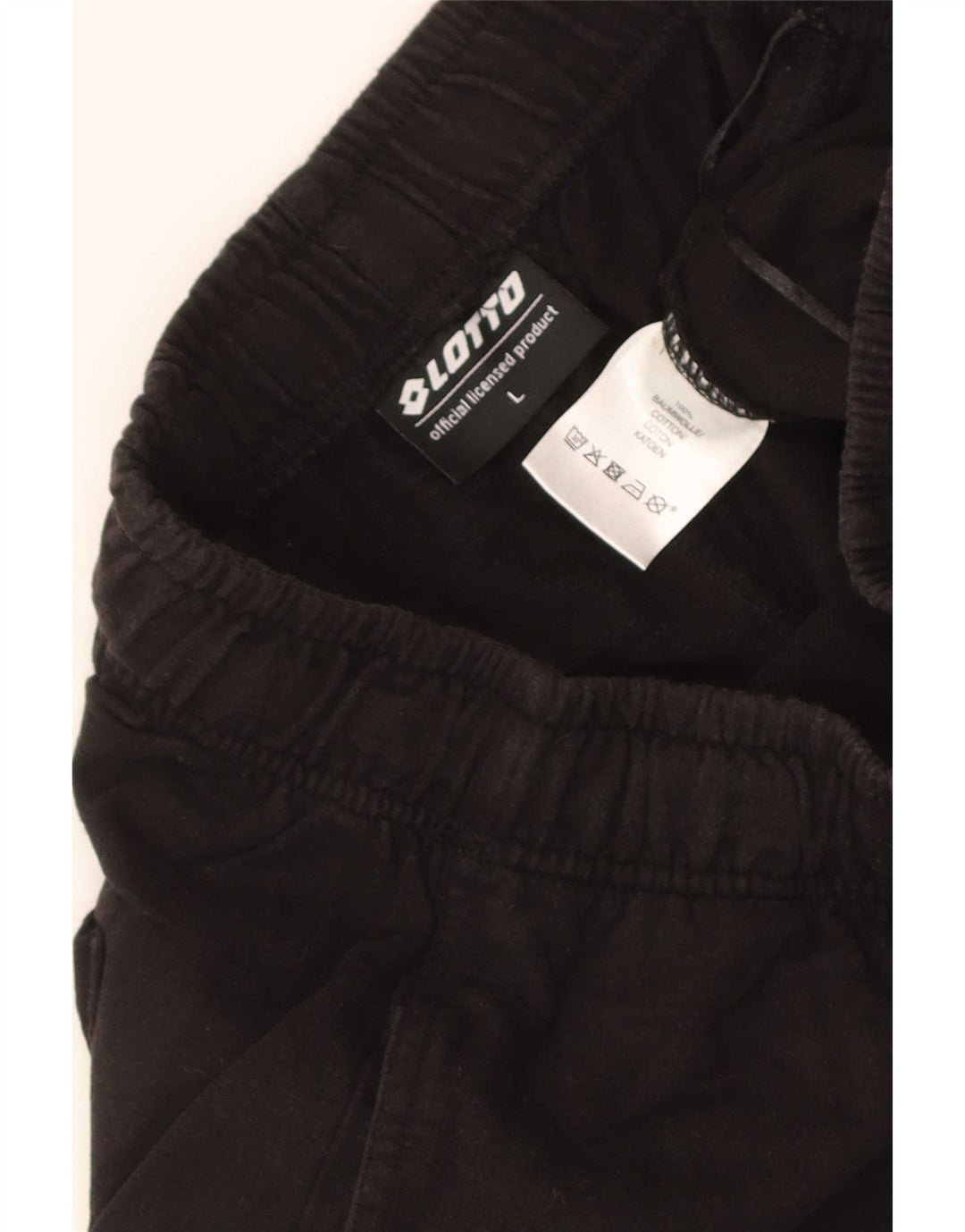 Lotto Mens Sport Shorts Large Black Cotton