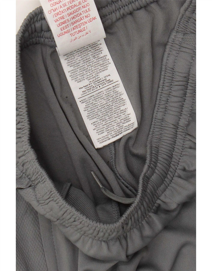 Nike Boys Dri Fit Tracksuit Trousers 13-14 Years XL Grey Polyester