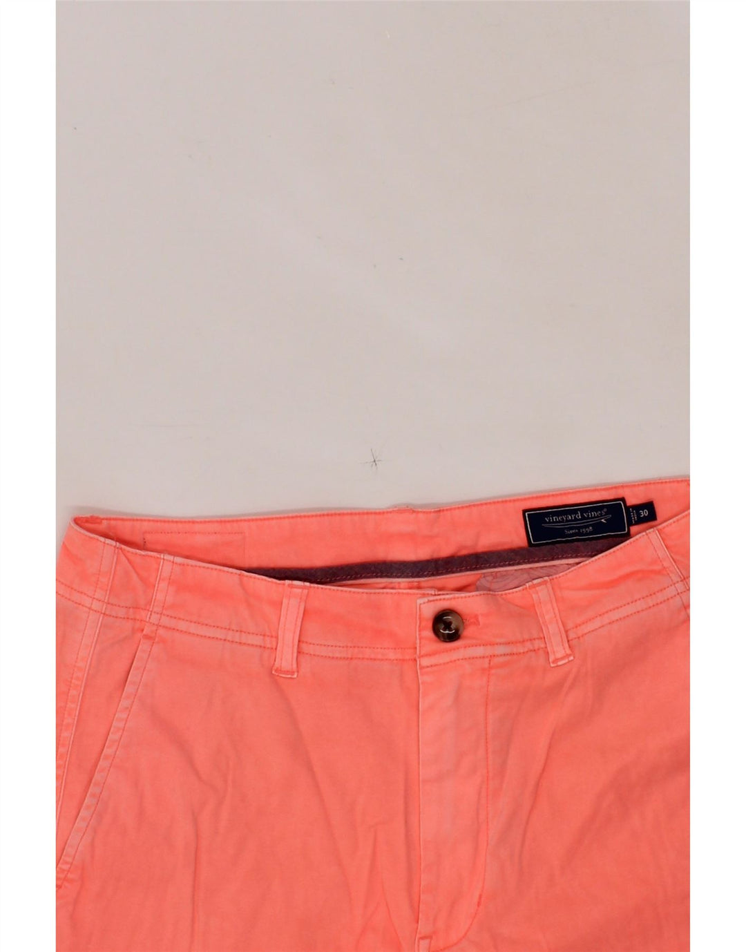 VINEYARD VINES Mens Chino Shorts W30 Medium Pink Cotton Vintage Vineyard Vines and Second-Hand Vineyard Vines from Messina Hembry 