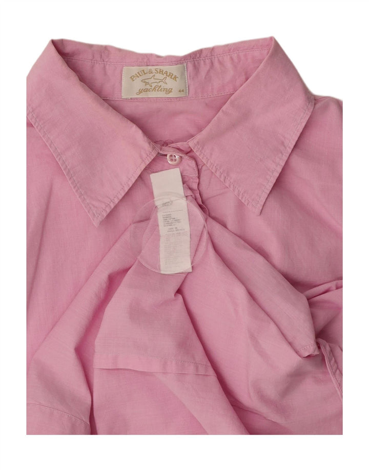 PAUL & SHARK Womens Shirt IT 44 Medium Pink Cotton