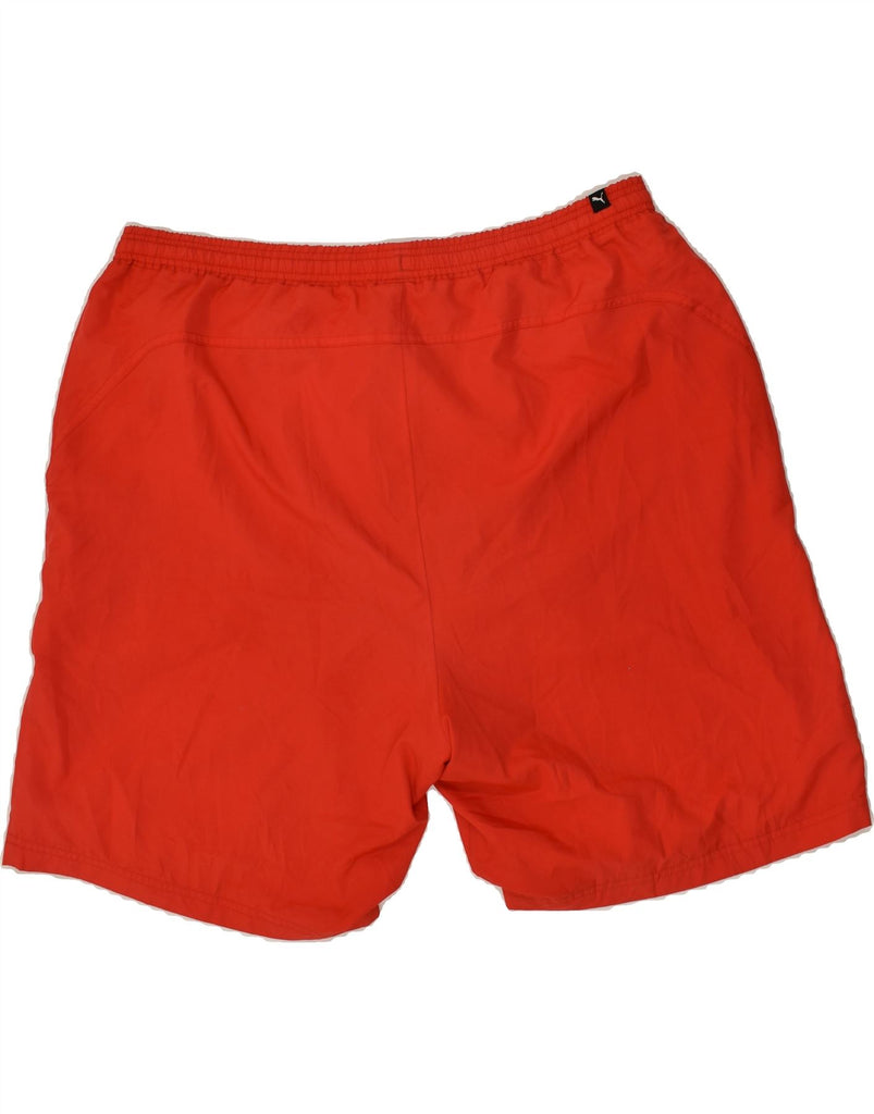 PUMA Mens Graphic Sport Shorts 2XL Red Polyester | Vintage Puma | Thrift | Second-Hand Puma | Used Clothing | Messina Hembry 