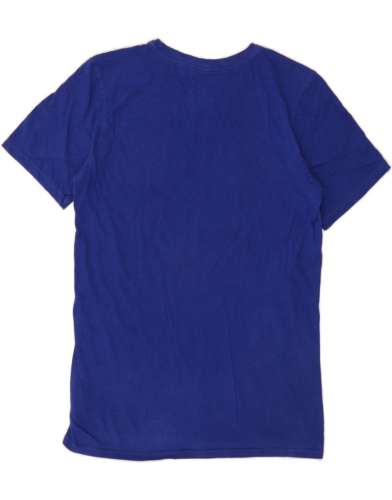 NIKE Mens Athletic Cut Graphic T-Shirt Top Small Blue Vintage Nike and Second-Hand Nike from Messina Hembry 