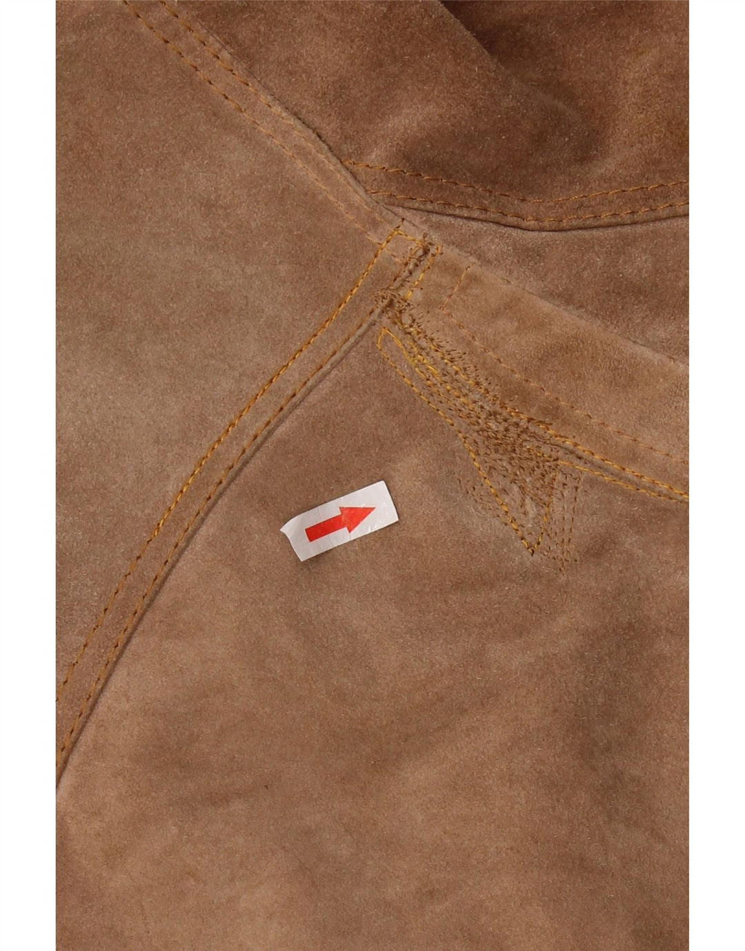 Vintage Womens 3 Button Suede Blazer Jacket UK 12 Medium Brown