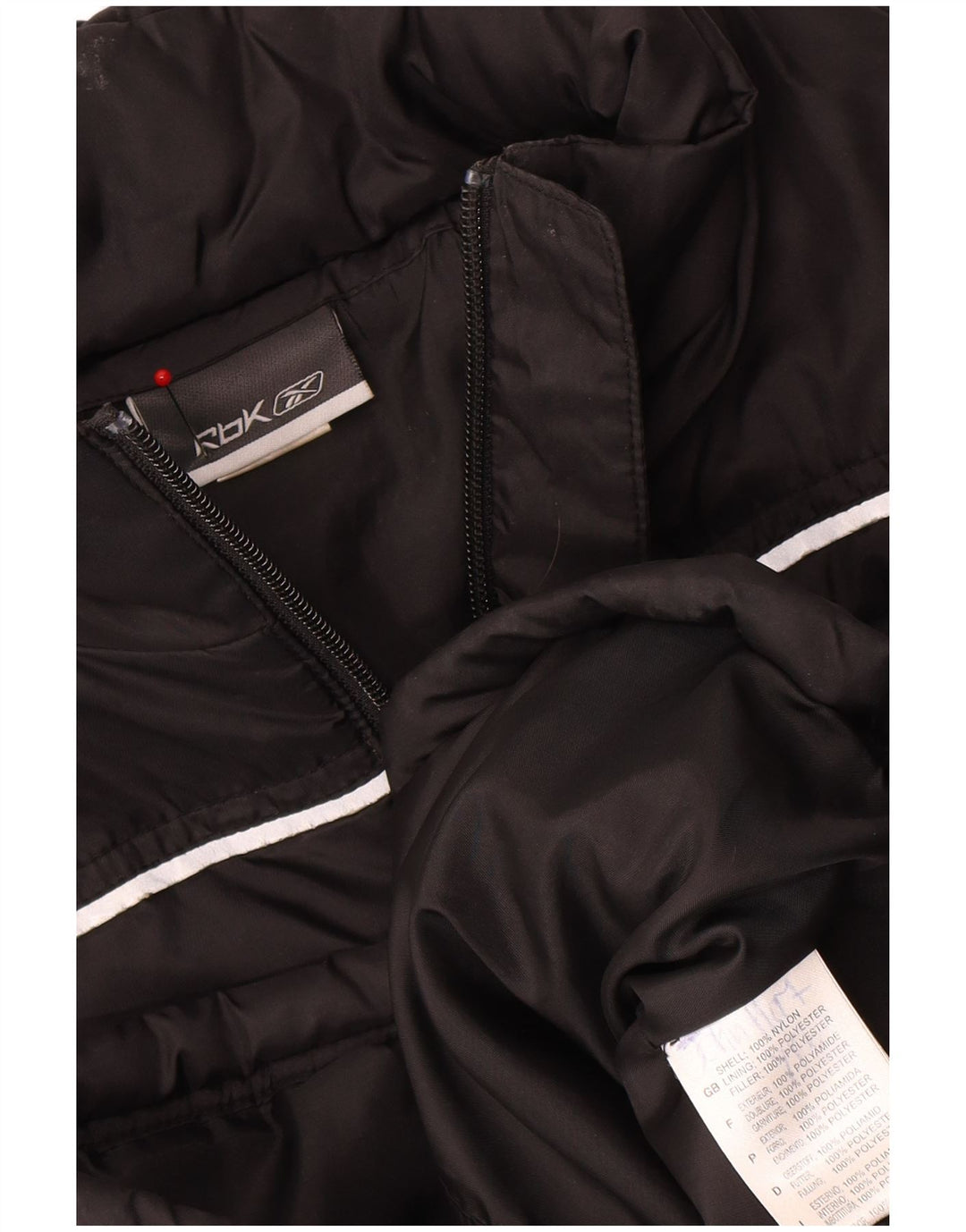 Reebok Boys Padded Jacket 13-14 Years Black Polyester