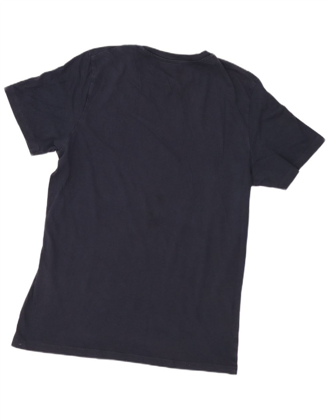 JACK & JONES Mens Graphic T-Shirt Top Small Navy Blue Cotton