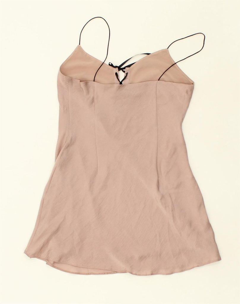 TOPSHOP Womens Cami Top UK 10 Small Pink Polyester | Vintage Topshop | Thrift | Second-Hand Topshop | Used Clothing | Messina Hembry 