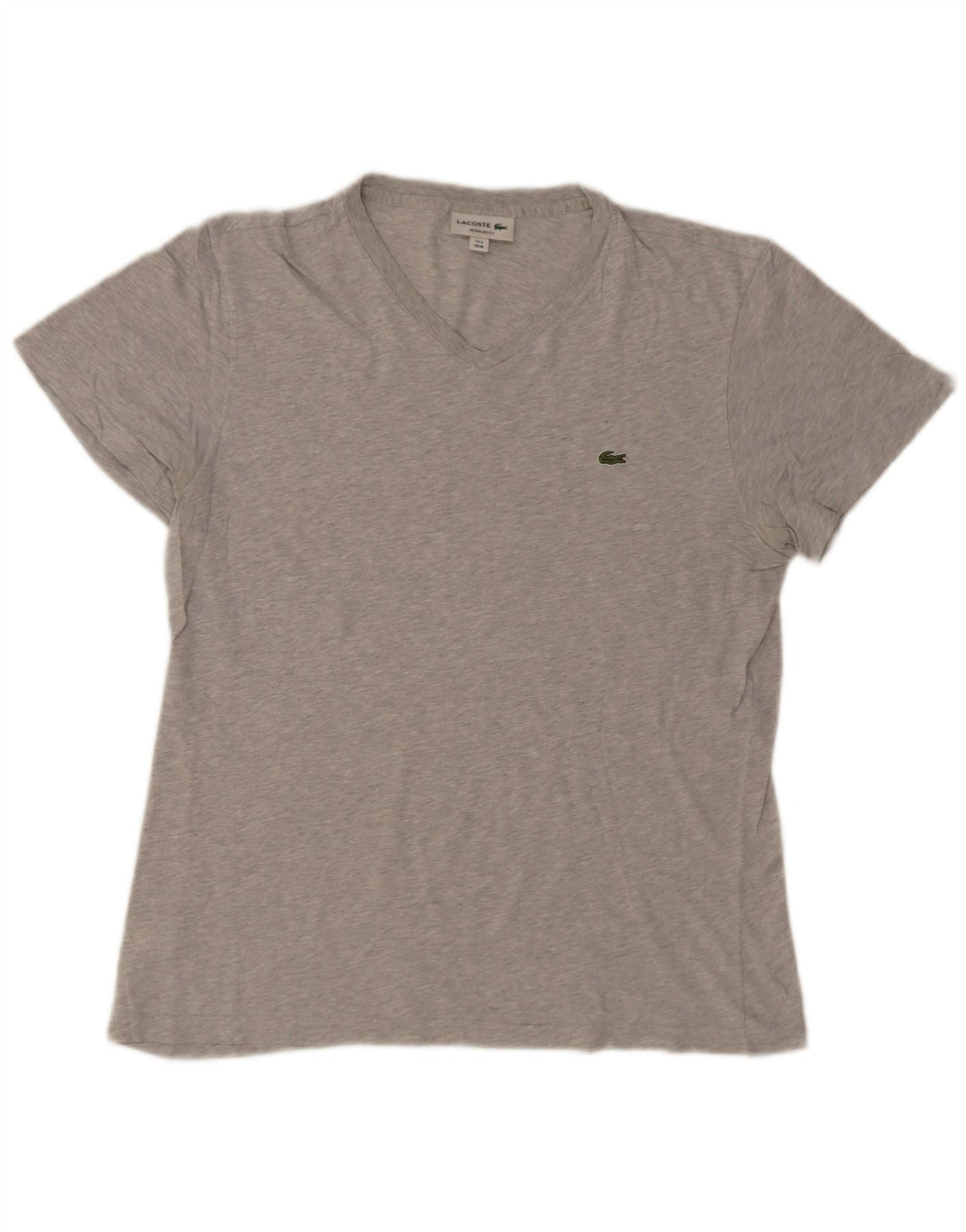 Lacoste Mens Regular Fit T-Shirt Top Size 4 Medium Grey Cotton