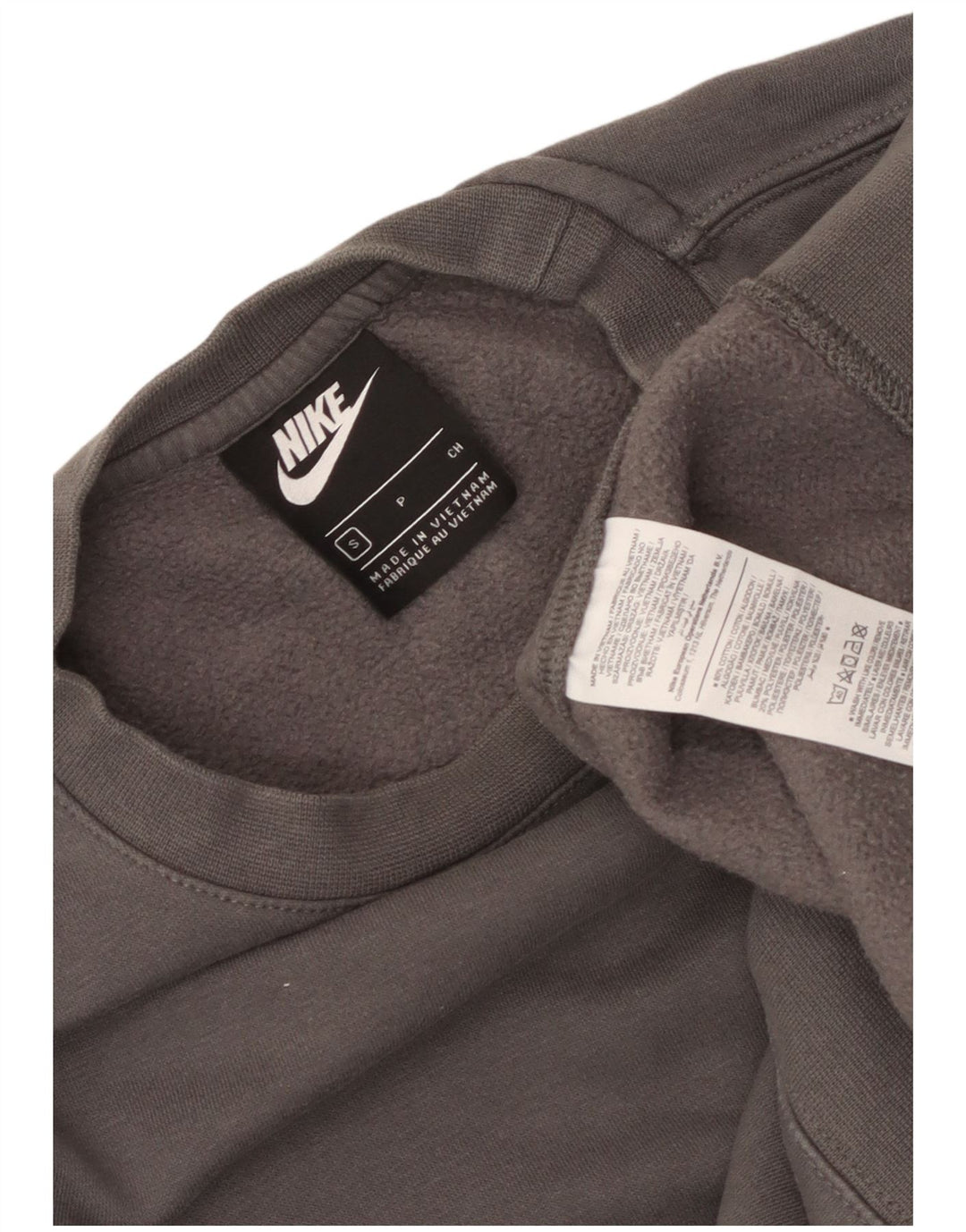 Nike Mens Sweatshirt Jumper Small Grey Cotton