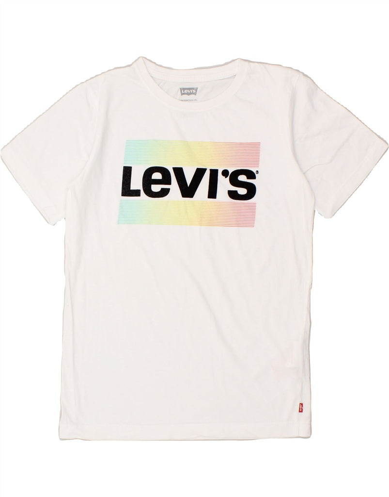 LEVI'S Boys Graphic T-Shirt Top 15-16 Years White Cotton | Vintage Levi's | Thrift | Second-Hand Levi's | Used Clothing | Messina Hembry 