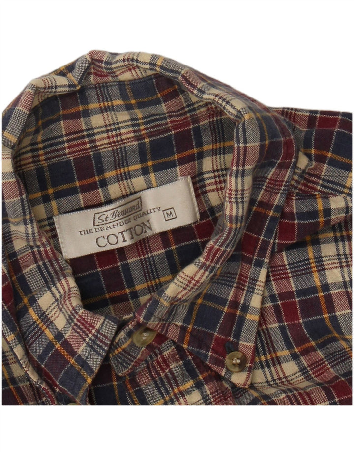 St. Bernard Mens Flannel Shirt Medium Multicoloured Check Cotton