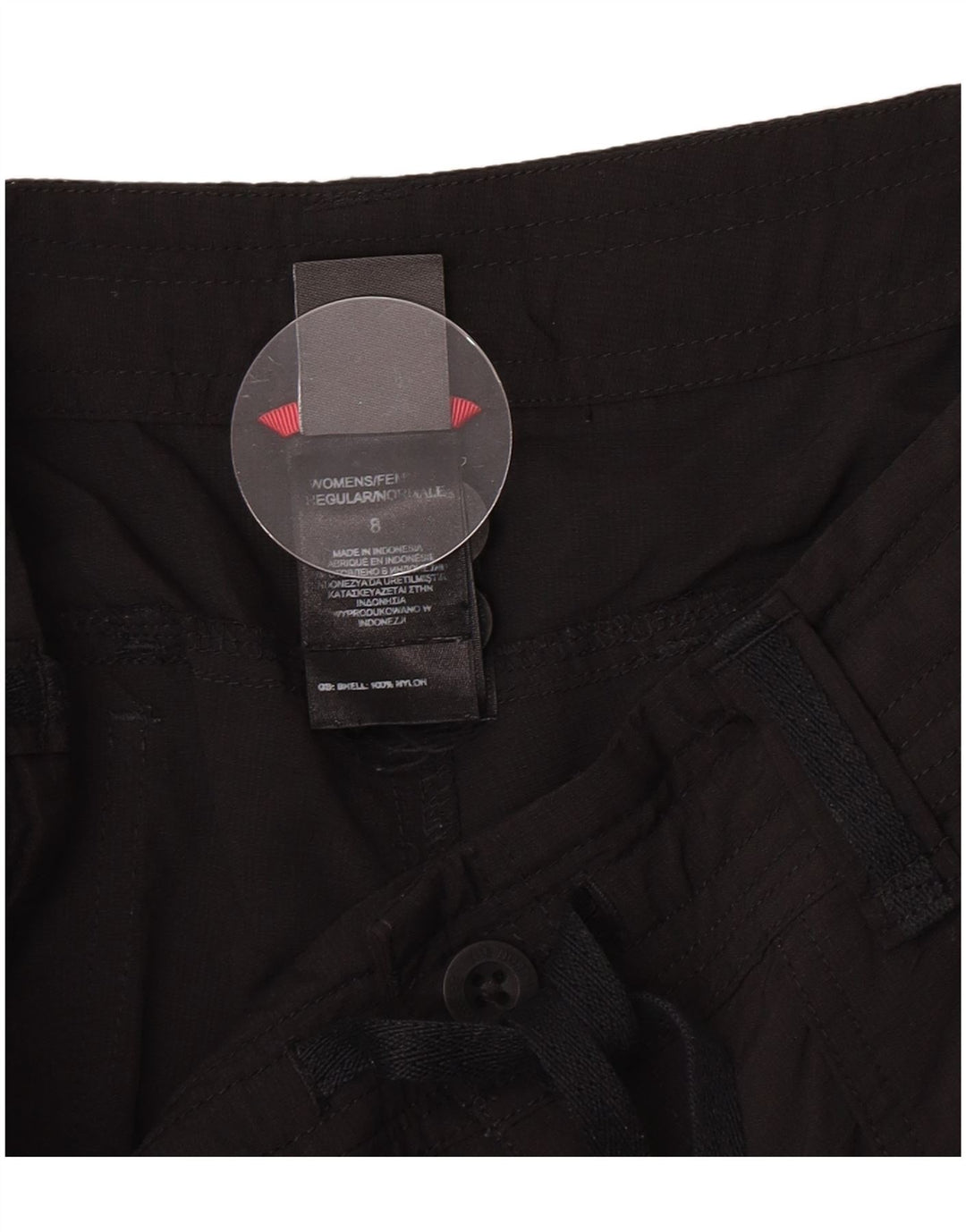 The North Face Womens Casual Shorts US 8 Medium W30  Black Nylon