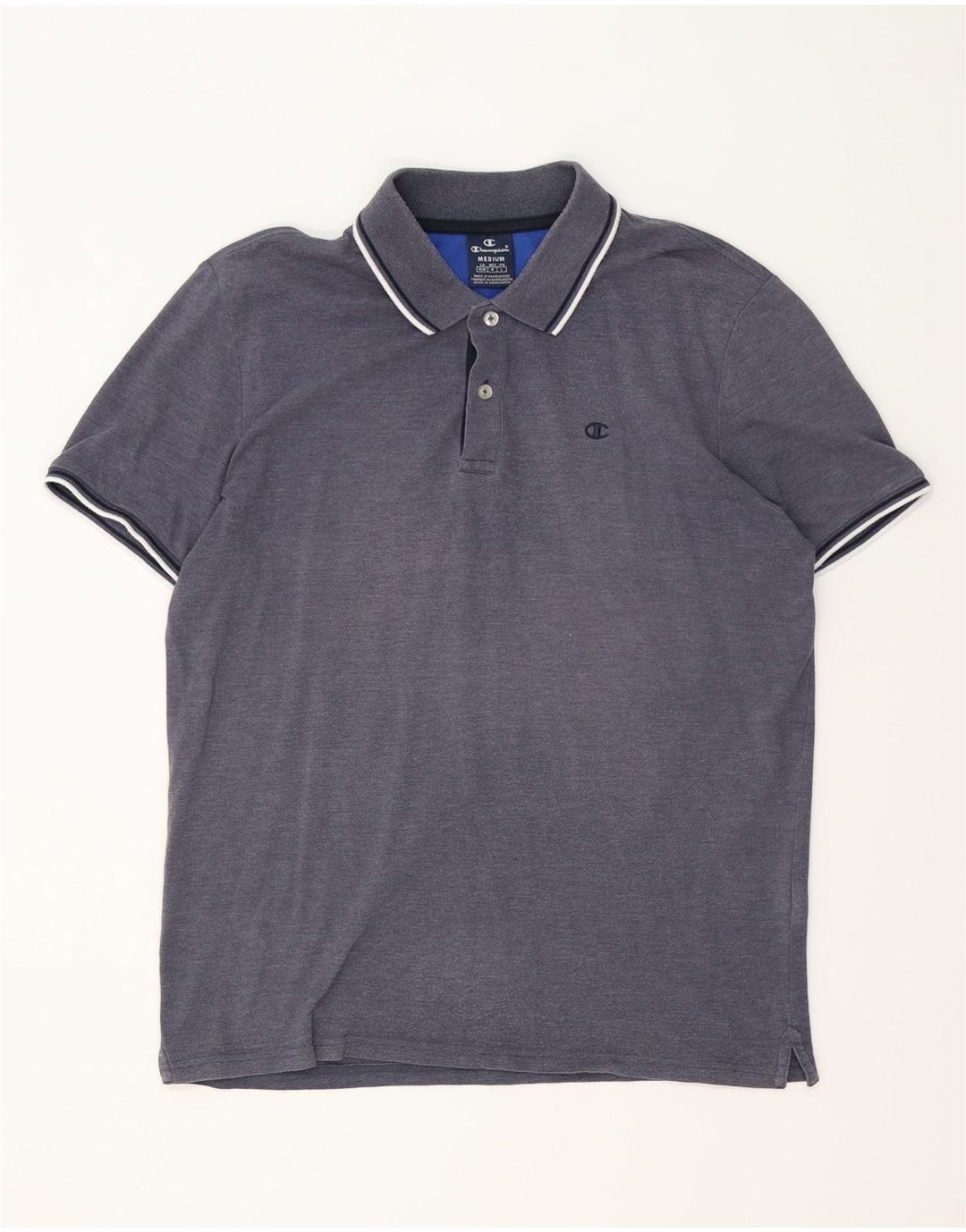 Champion Mens Polo Shirt Medium Navy Blue