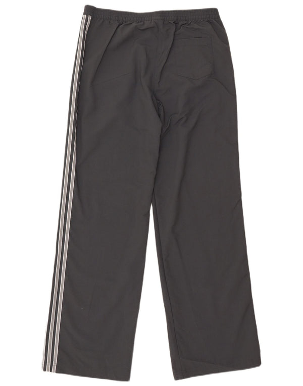 Adidas Womens Graphic Tracksuit Trousers UK 12 Medium Grey Nylon