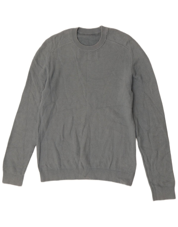 Cos Mens Crew Neck Jumper Sweater Medium Blue Cotton