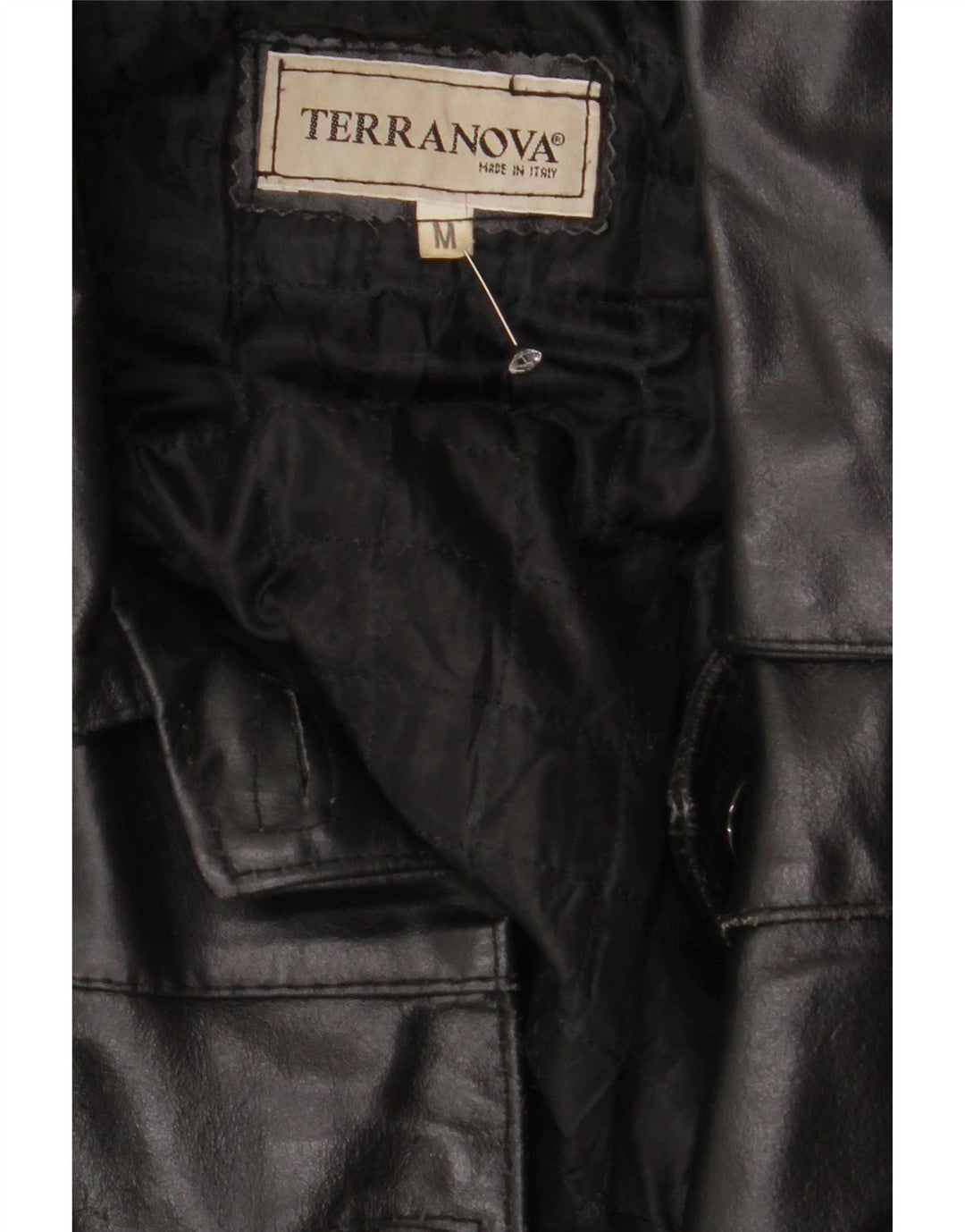 Terranova Womens Leather Jacket UK 14 Medium Black