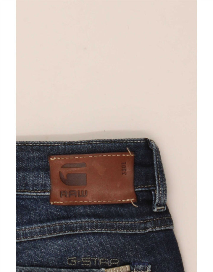 G-Star Womens 3301 Slim Jeans W30 L31 Navy Blue