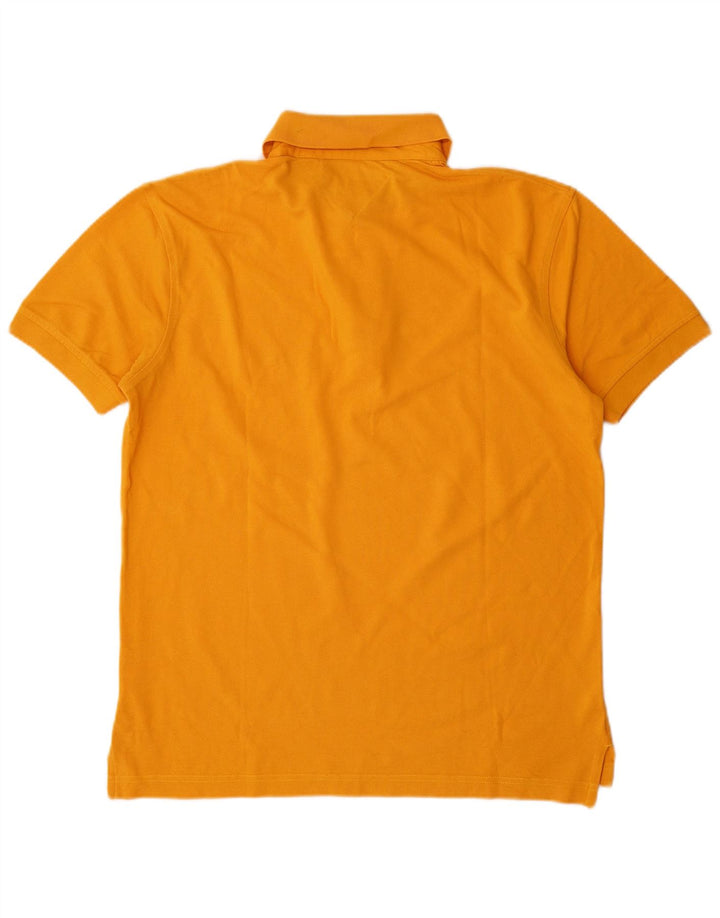 Tommy Hilfiger Mens Polo Shirt Large Yellow Cotton