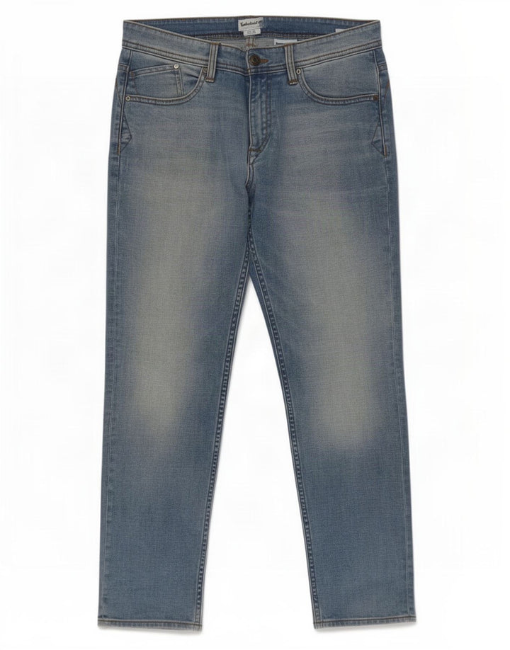 Timberland Mens Slim Jeans W33 L30 Blue Cotton
