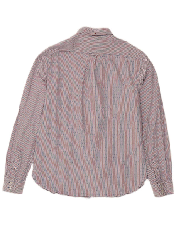 Boden Mens Regular Fit Shirt Medium Multicoloured Pinstripe Cotton