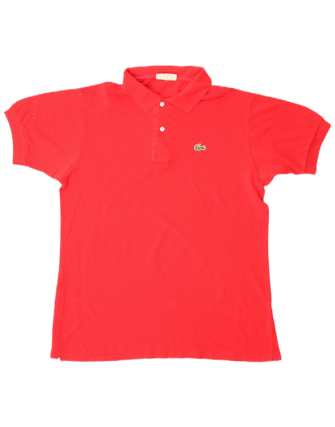 LACOSTE Mens Polo Shirt Size 6 XL Red Cotton