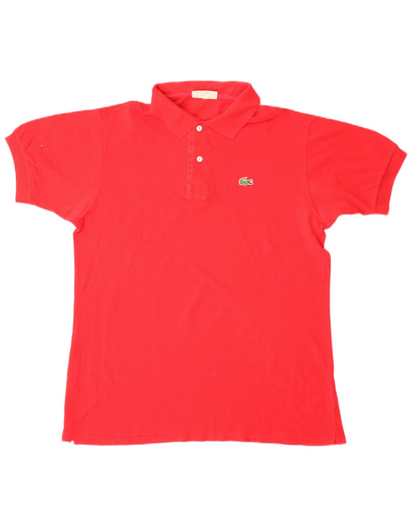 LACOSTE Mens Polo Shirt Size 6 XL Red Cotton
