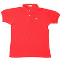 LACOSTE Mens Polo Shirt Size 6 XL Red Cotton