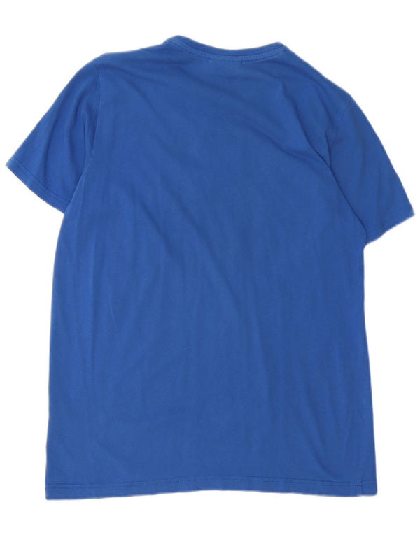 Nike Mens Calcio Graphic T-Shirt Top Small Blue Cotton
