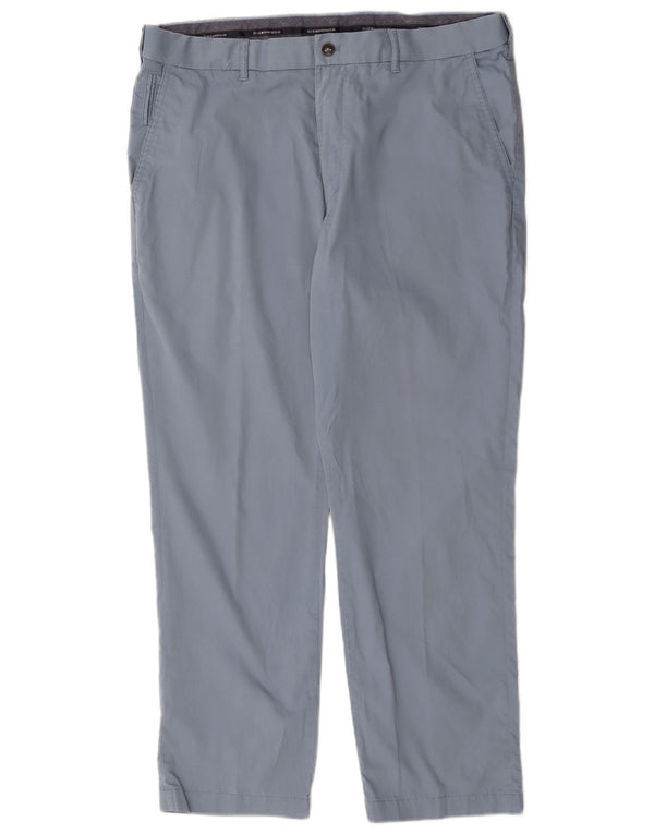 Marks & Spencer Mens Blue Harbour Straight Chino Trousers W38 L29 Blue