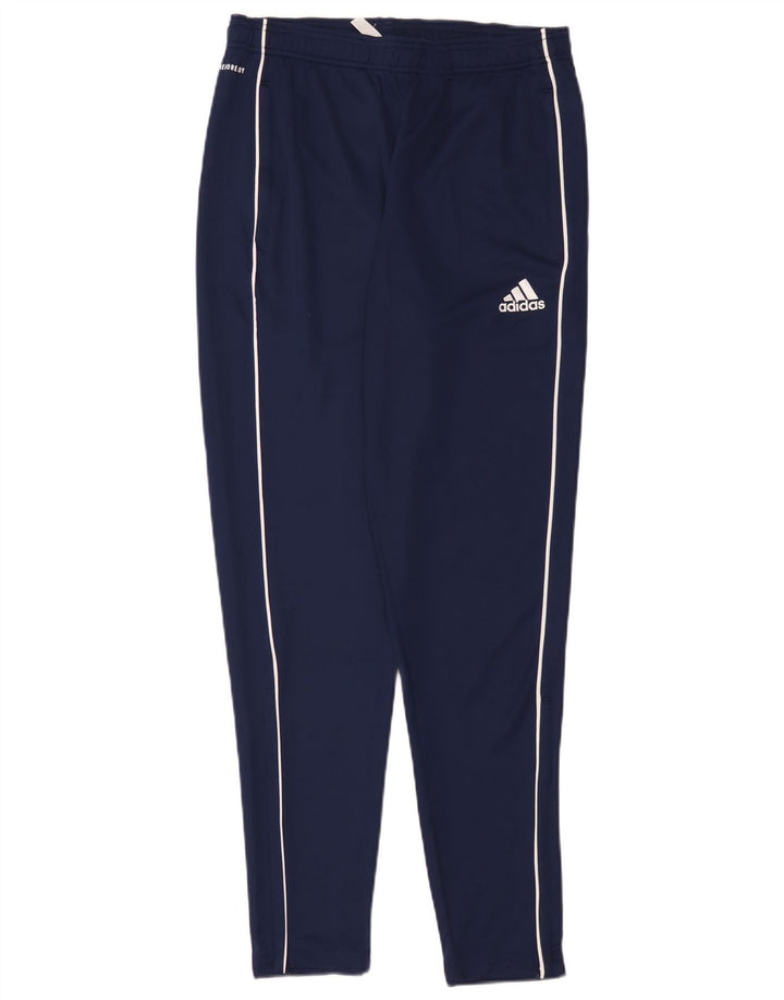 Adidas Mens Tracksuit Trousers Medium Navy Blue Polyester