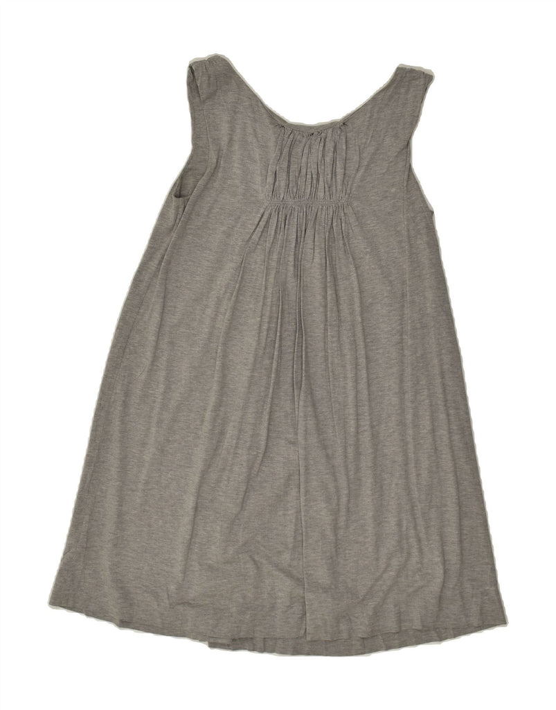 MASSIMO DUTTI Womens Sleeveless Tent Dress UK 10 Small Grey Silk | Vintage Massimo Dutti | Thrift | Second-Hand Massimo Dutti | Used Clothing | Messina Hembry 