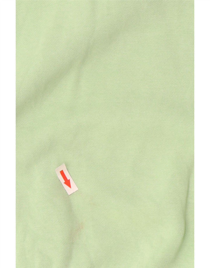 NIKE Womens Oversized Sweatshirt Jumper UK 10 Small Green Cotton