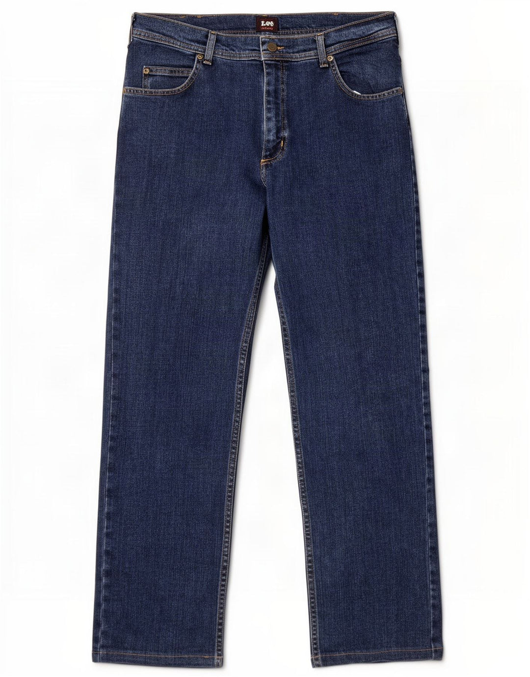 Lee Mens Brooklyn Straight Jeans W34 L30 Navy Blue Cotton