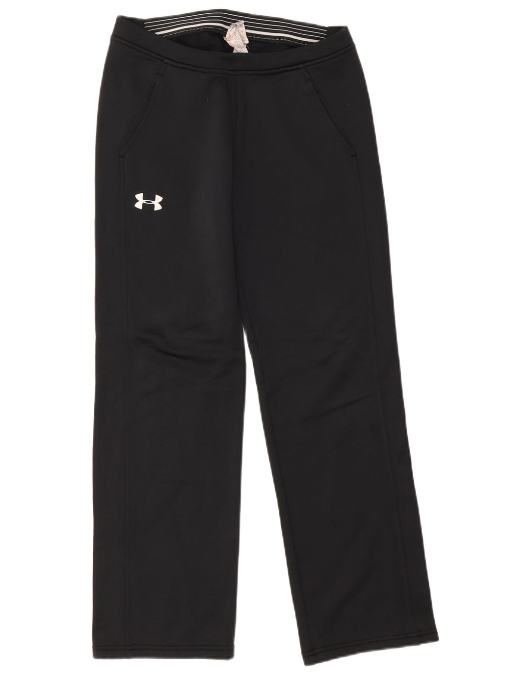 Under Armour Womens Cold Gear Graphic Tracksuit Trousers UK 12 Medium Black