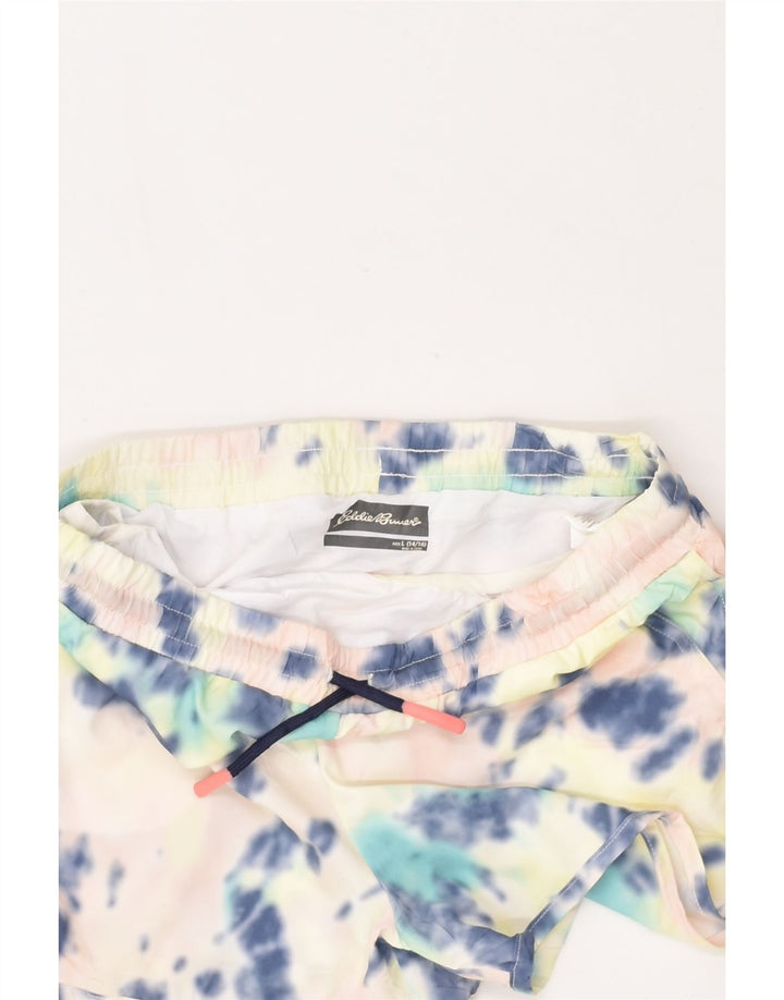 EDDIE BAUER Girls Sport Shorts 14-15 Years Large  Off White Tie Dye | Vintage Eddie Bauer | Thrift | Second-Hand Eddie Bauer | Used Clothing | Messina Hembry 