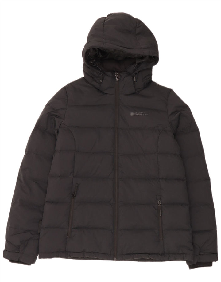Mountain Warehouse Womens Hooded Padded Jacket UK 14 Large  Black Nylon