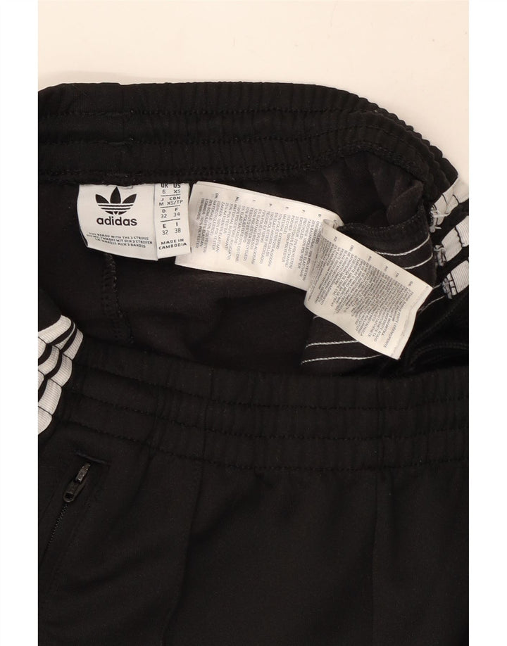 ADIDAS Womens Tracksuit Trousers UK 6 XS Black Polyester
