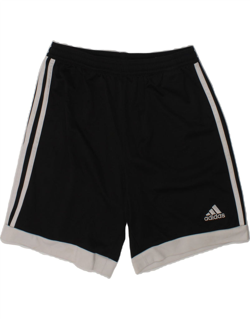 ADIDAS Boys Sport Shorts 11-12 Years Black Polyester | Vintage Adidas | Thrift | Second-Hand Adidas | Used Clothing | Messina Hembry 