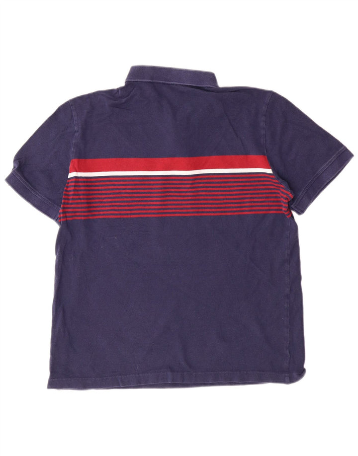 PUMA Mens Polo Shirt Medium Navy Blue Colourblock