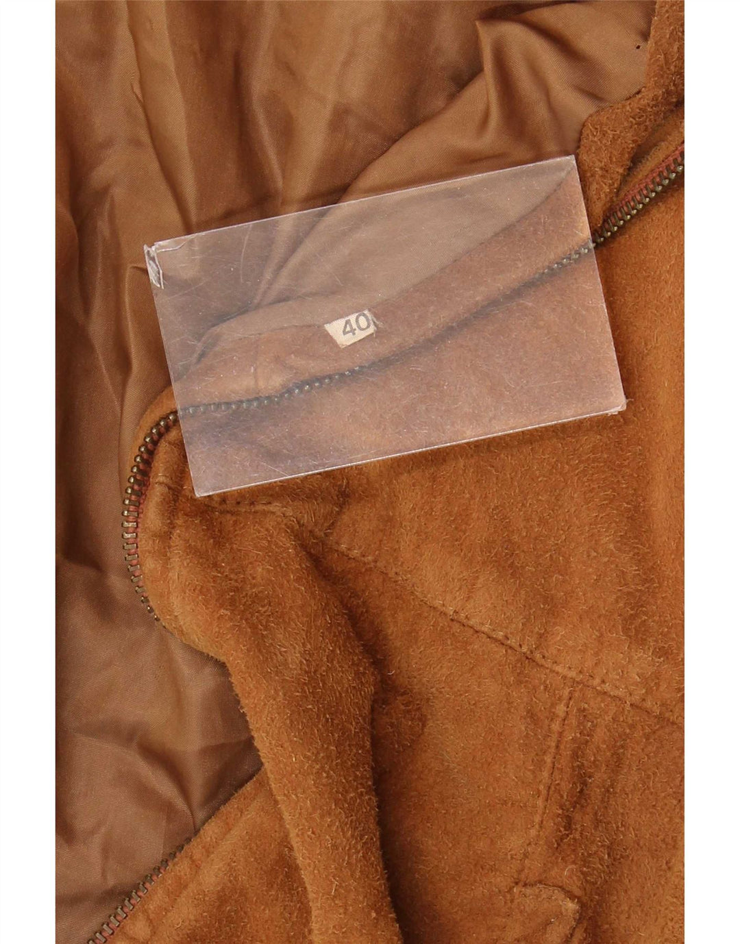 Vintage Womens Bomber Suede Jacket IT 40 Small Brown