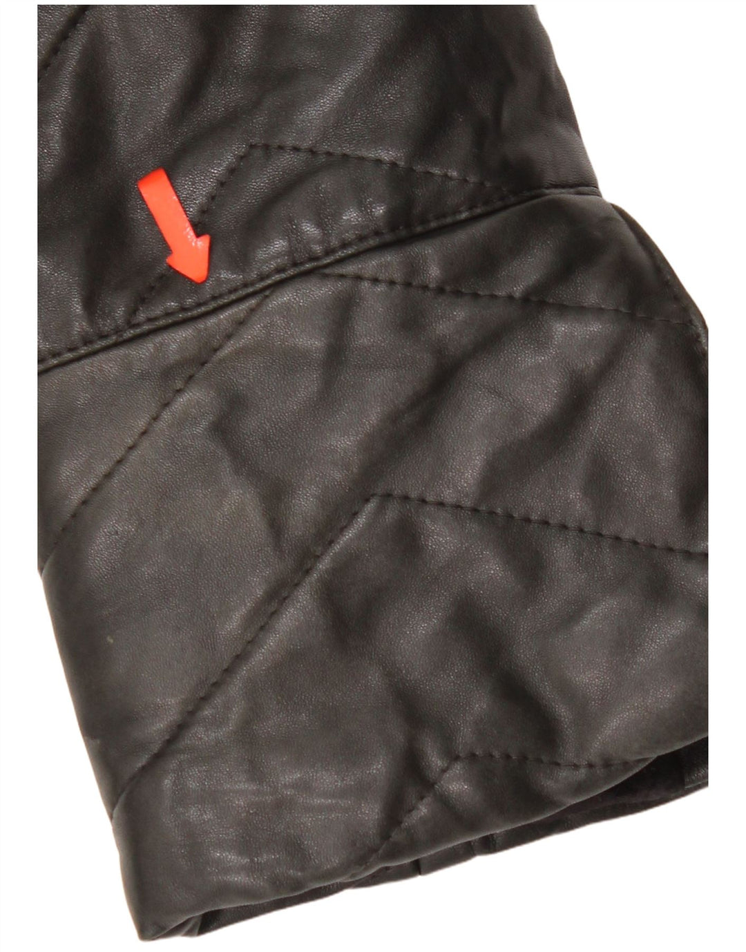 Vintage Womens Leather Coat UK 14 Medium Black Leather