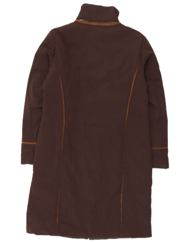 Sportmax Womens Regular Fit Padded Coat UK 14 Large Brown Polyester