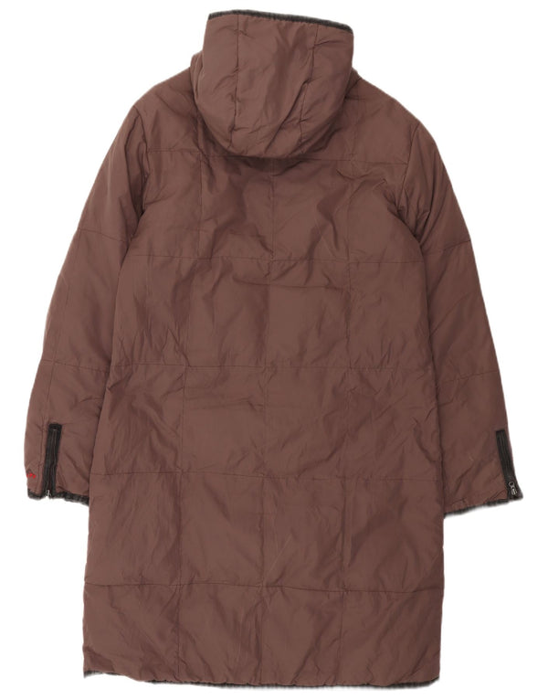 Miss Sixty Womens Hooded Padded Coat UK 14 Medium Purple